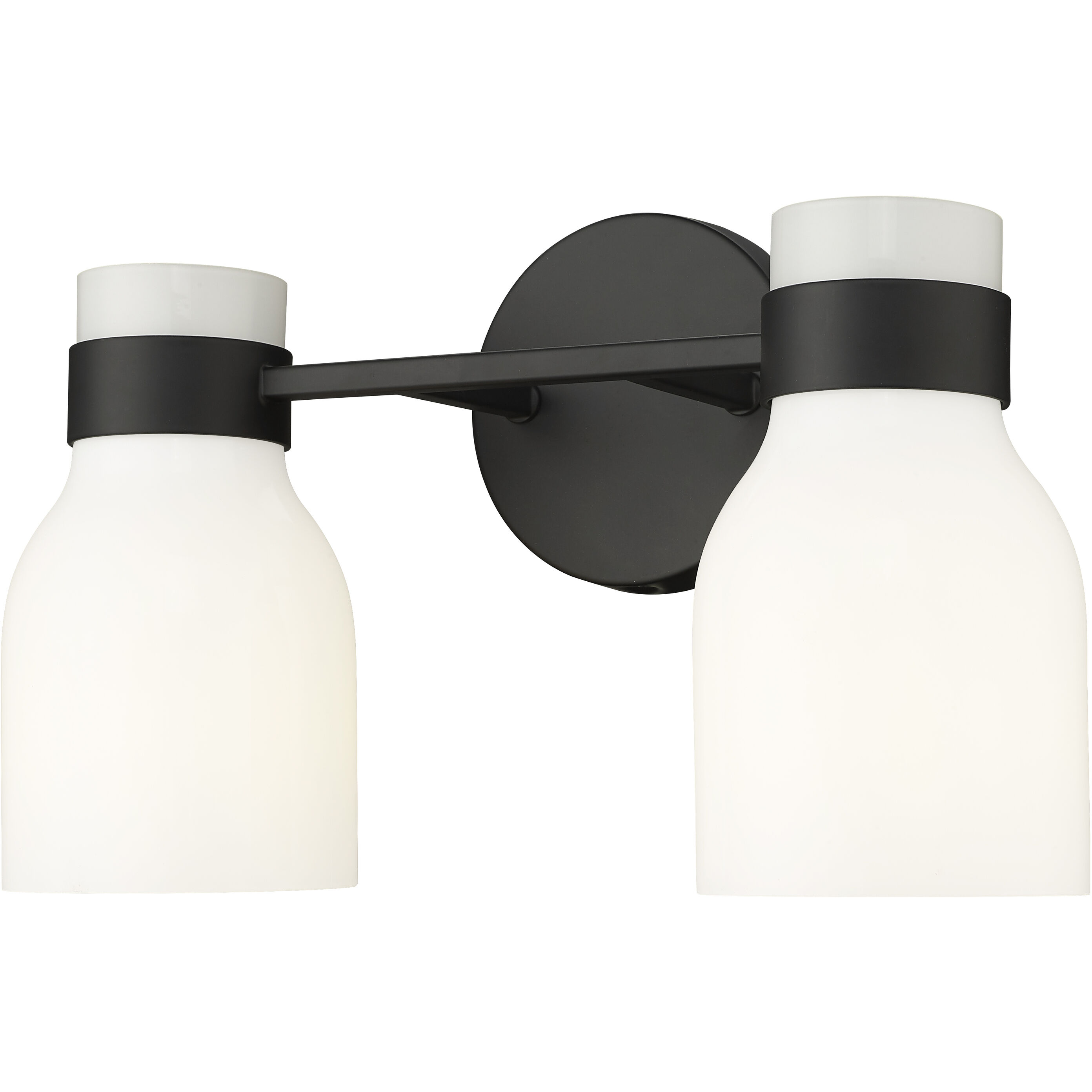 Corella 2 Light 14 inch Matte Black Bathroom Vanity Light Wall Light